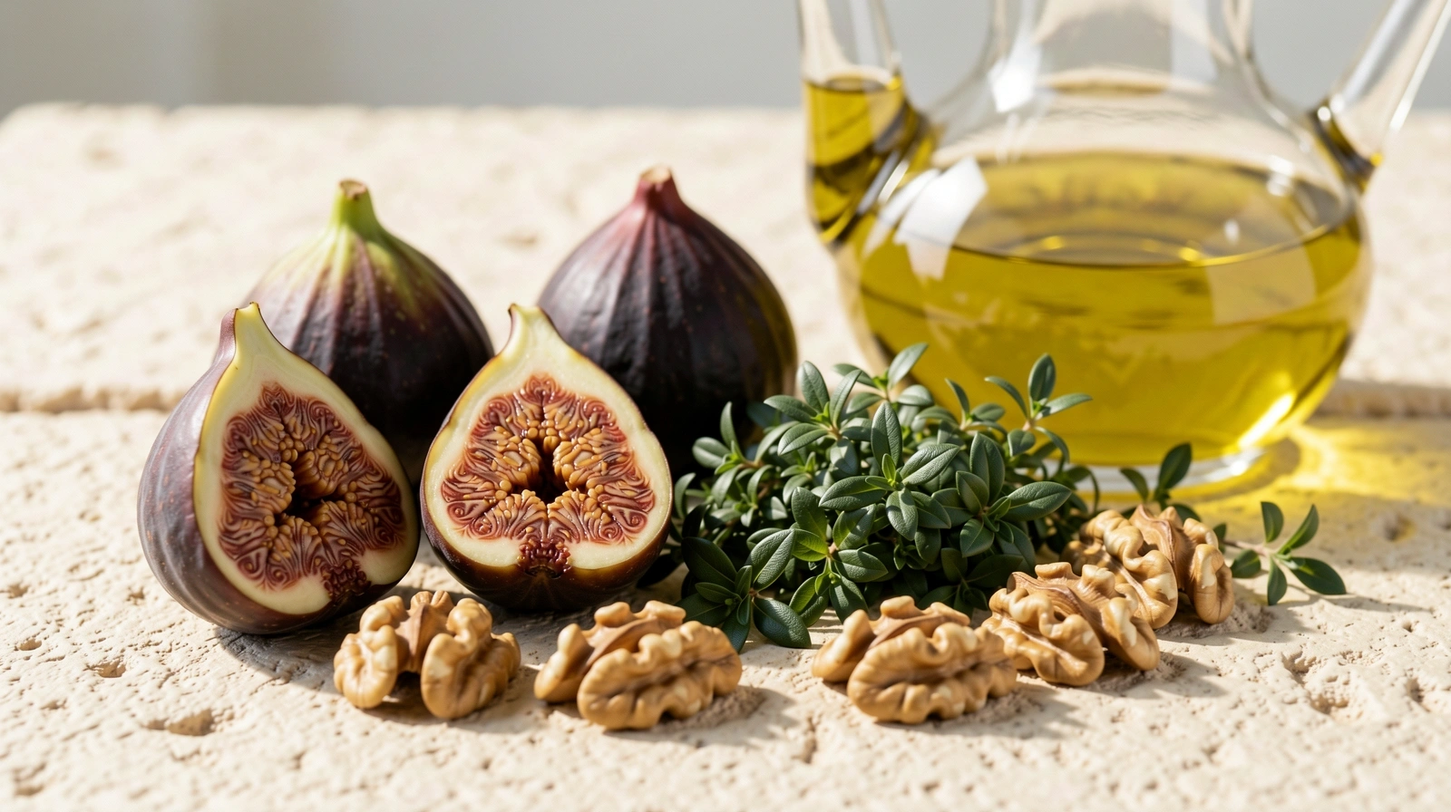 Frische gesunde Zutaten für eine ausgewogene Ernährung